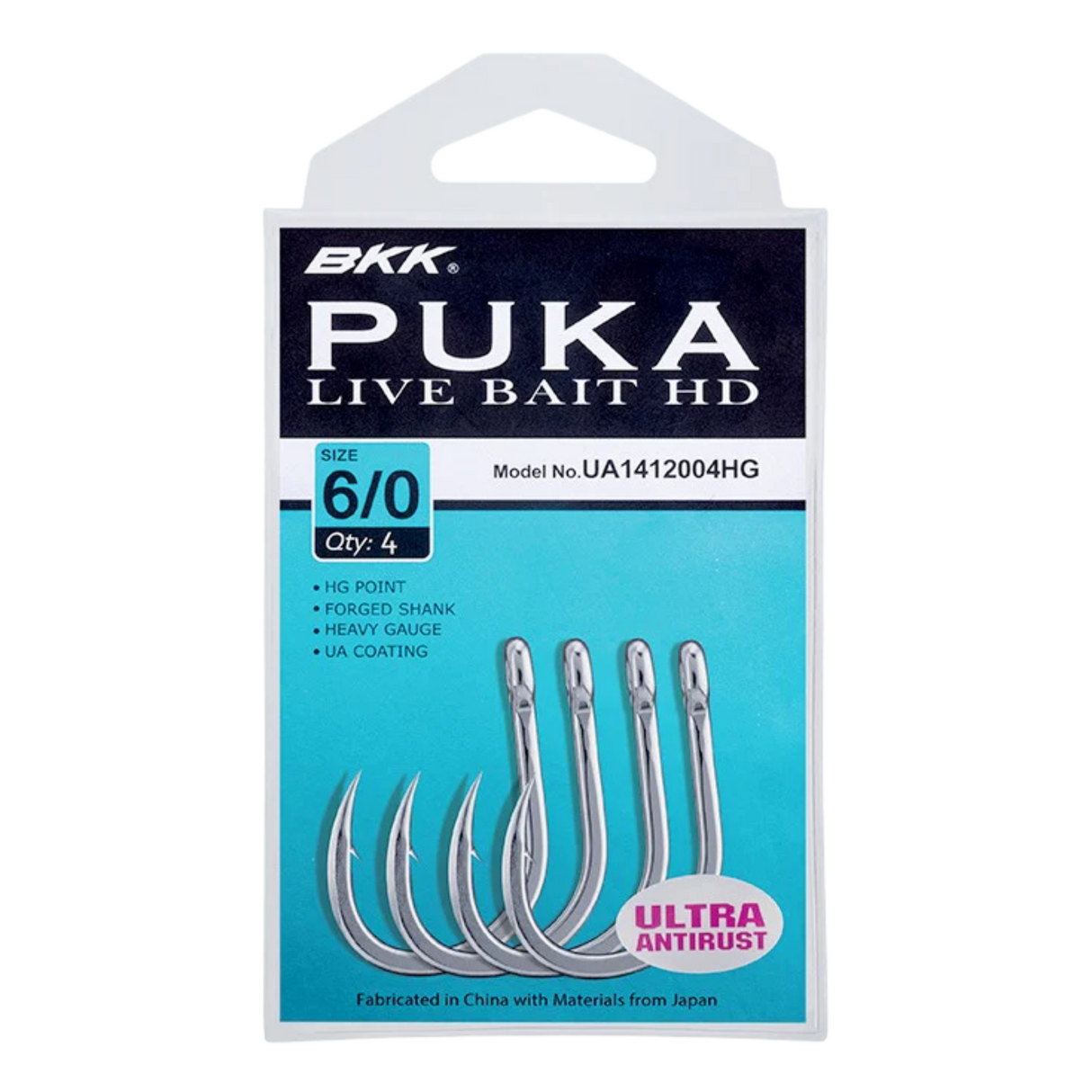 BKK PUKA Livebait HD Ultra Antirust Einzelhaken