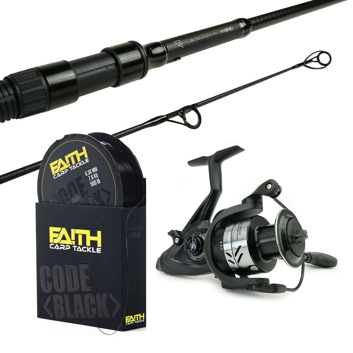 Faith Karpfen Ruten-Set X-Stalk Hybrid 10ft 3,50lbs