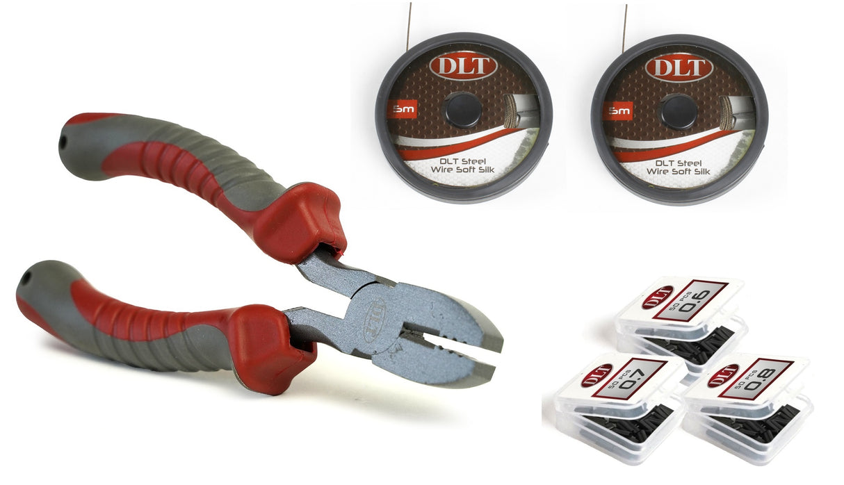 DLT Vorfach-Kit – Zange, Stahl & Sleeves – Knotenfrei