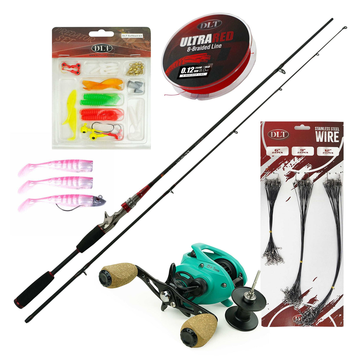 Eurocatch Baitcaster Set Deluxe – Rute, Rolle & Zubehör