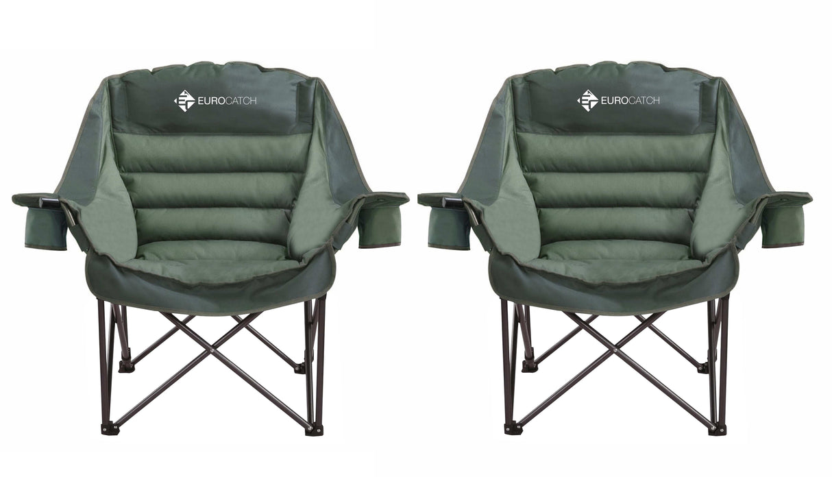 Eurocatch Comfy Club Chair XXL - Klappbar mit 2 Getränkehaltern