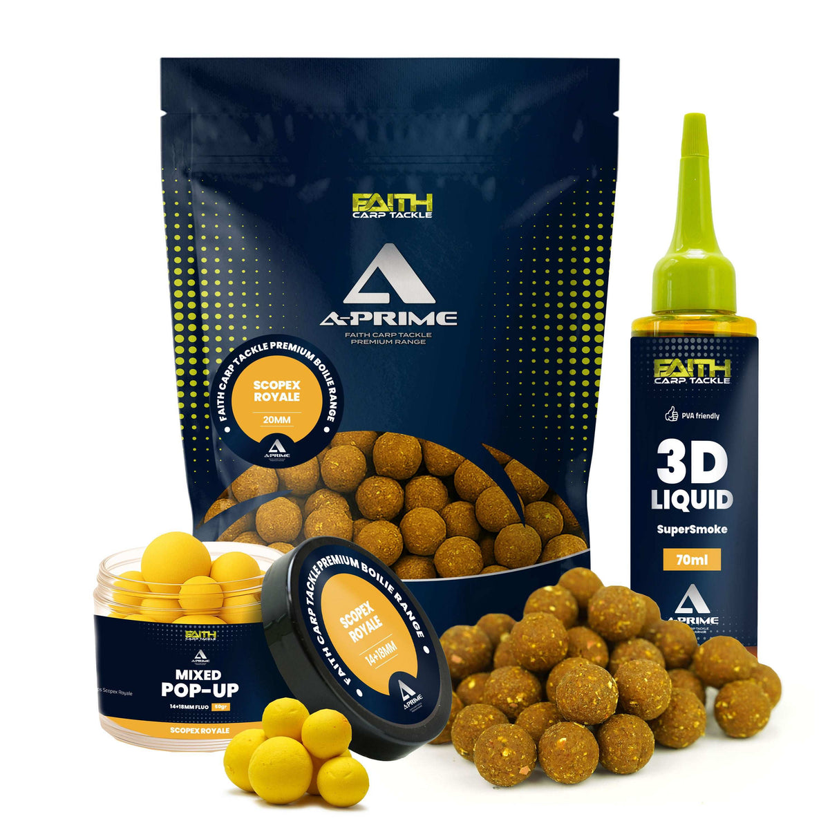 Ensemble complet Faith Karpfen avec canne, moulinet, fil, bouillettes et bas de ligne