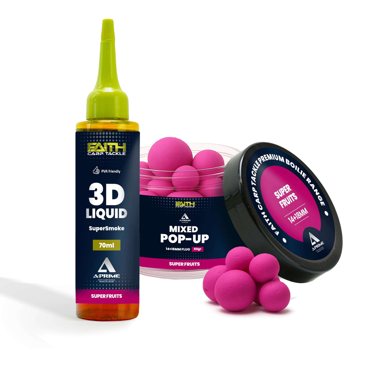 Faith A-Prime Pop-Up Boilies in verschiedenen Geschmacksrichtungen Super Fruit