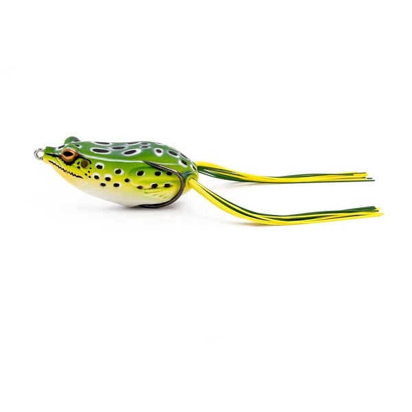 Wiedehopf-Wanderer-Frosch | 5,5cm | 15g | Gummifisch Floating Green Leopard