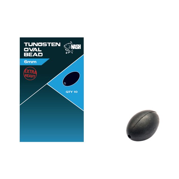 Nash Cling On Tungsten Oval Beads 6mm