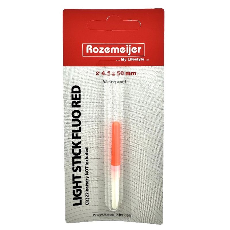 Rozemeijer Light Stick | Fluoreszierend Rot – 4,5 x 50 mm – 1 Stück – Ohne CR322 Batterie Orange