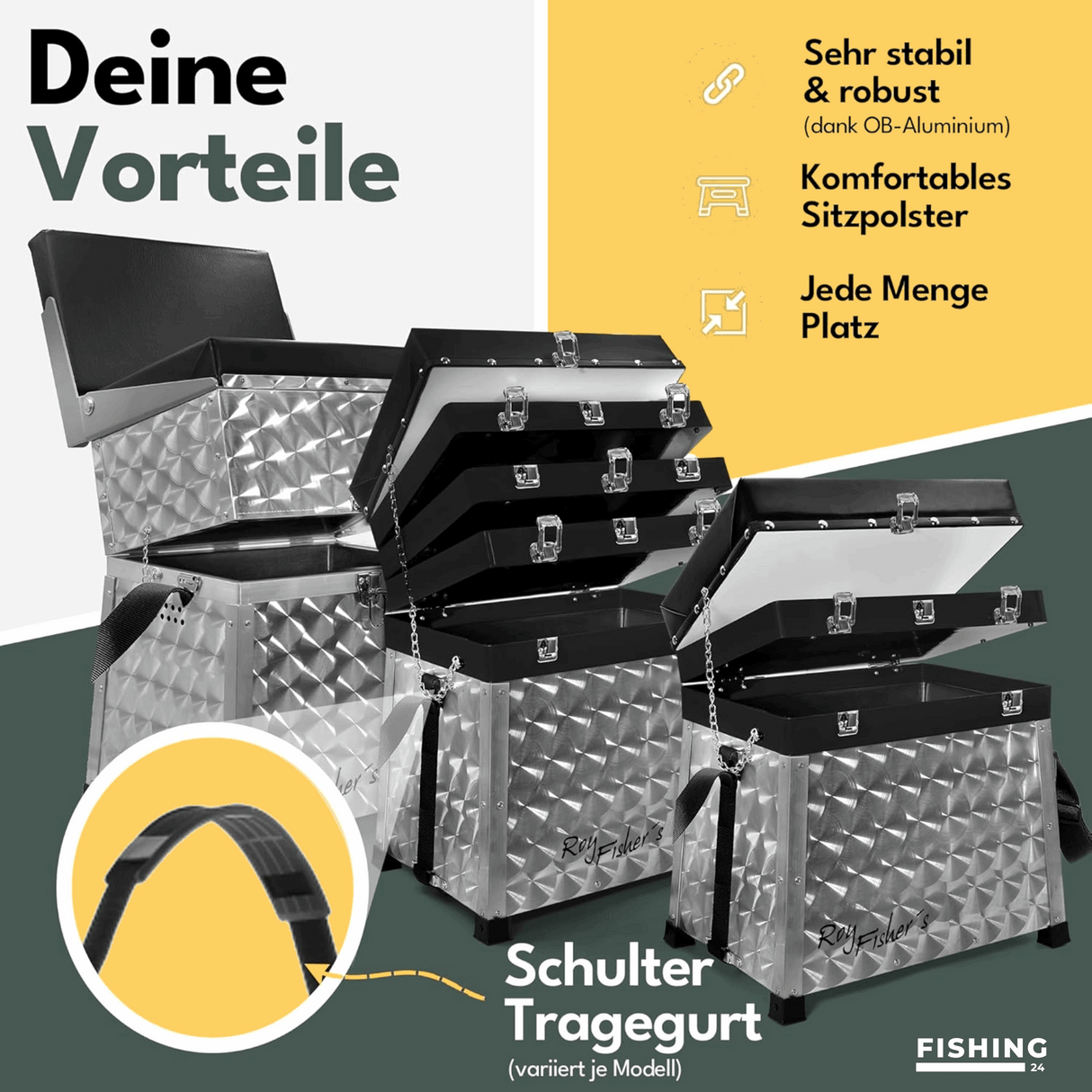 Roy Fishers Sitzkiepe 4 Schubladen