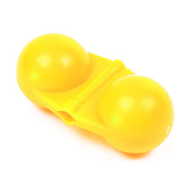 X2 Kunststoff-Rassel Gelb