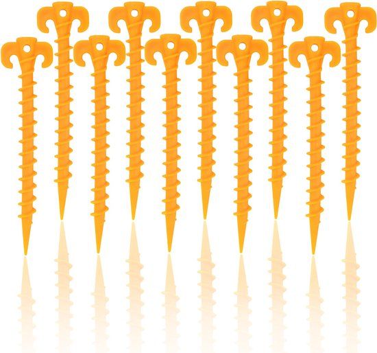 Eurocatch Outdoor-Schraubheringe | Kunststoff-Set | 10 Stück