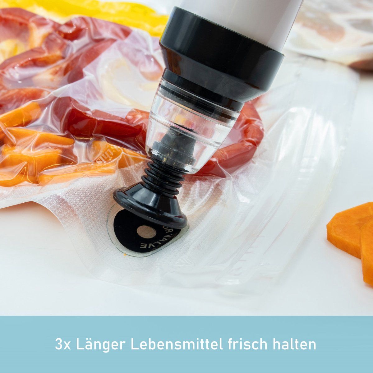 X2 Vakuumiergerät Set – Inkl. 50 Beutel für frisches Angelzubehör