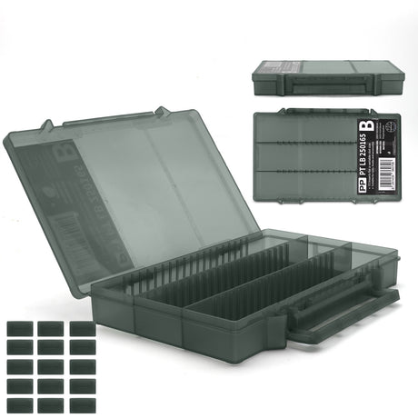 Eurocatch Pro-Tackle LureBox 25G Teilbar grau 25x16x3,6cm