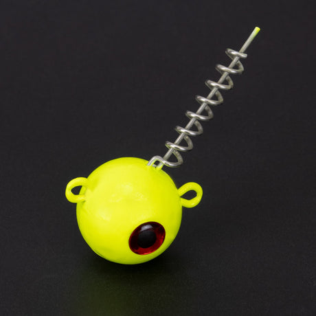 Team Deep Sea Screw-in Jighead Glow Gelb 300g
