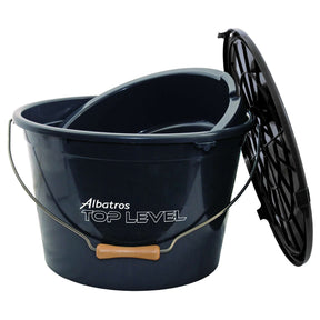 Albatros Toplevel Futtereimer + Schüssel 25 Liter