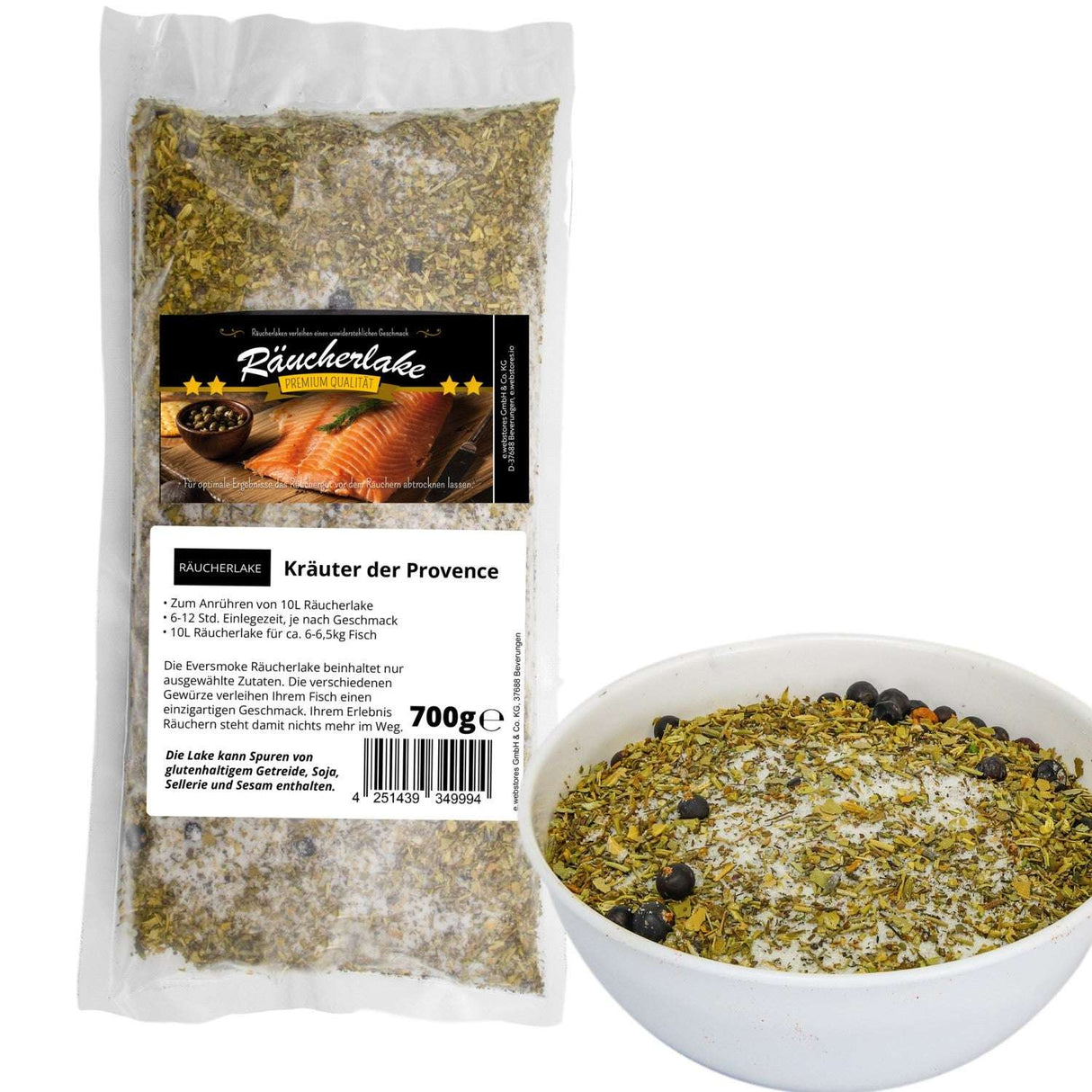 Eversmoke Räucherlake – 700g (Grundsorte) Kräuter der Provence