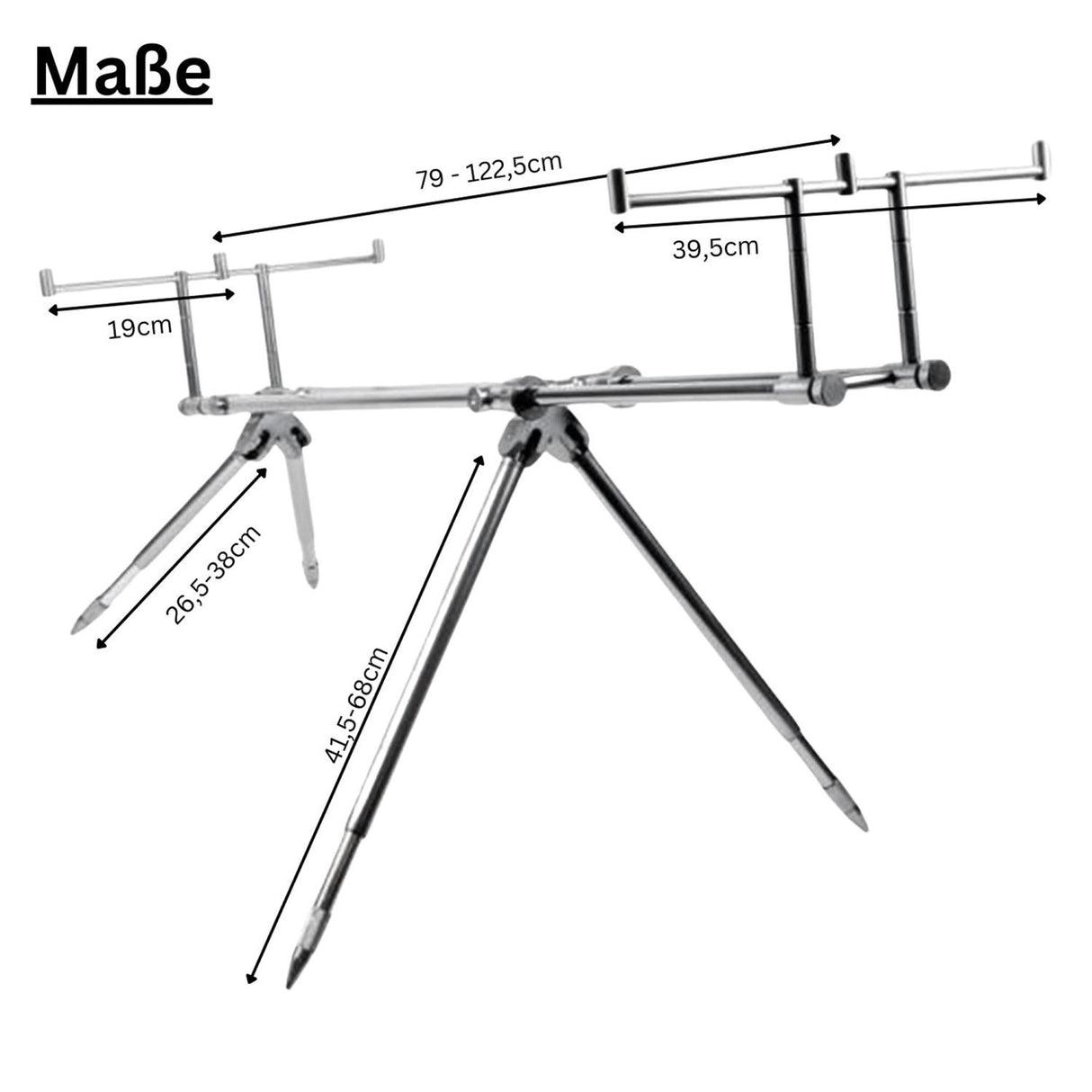 X2 Axis Rod Pod 3 Ruten verstellbar