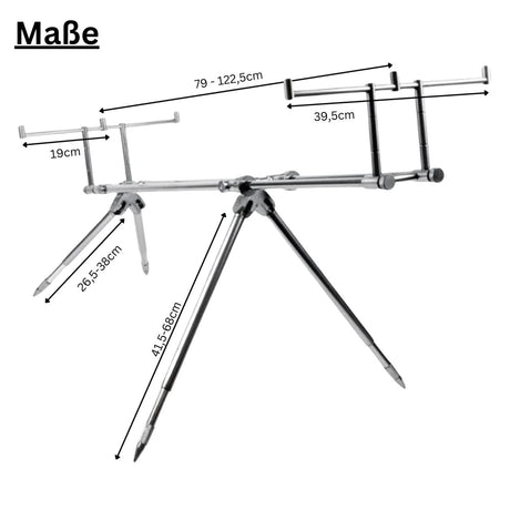 X2 Axis Rod Pod 3 Ruten verstellbar