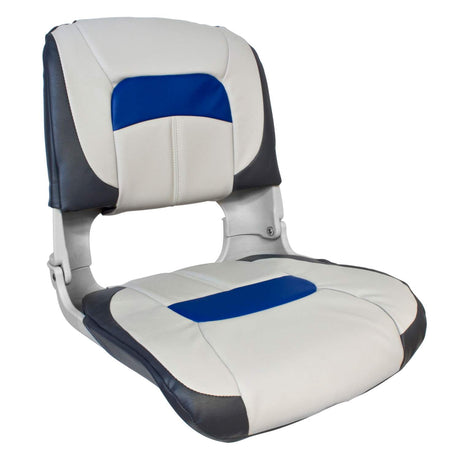 Waterside Bootssitz | Luxus High Back Comfort Plus | Blau-Weiß-Grau