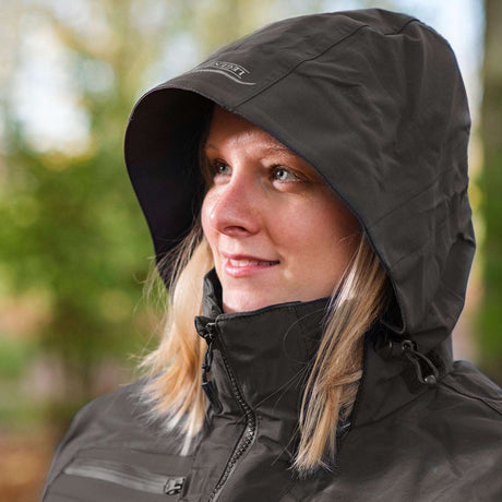 Legendfossil Outdoorjacke Kenai - Wasserdichte Outdoorjacke - Fleecefutter - Winddicht - Graphit Schwarz