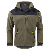 Legendfossil Fleecejacke Kalmar - Wasserabweisend - Anti-Pilling - Oliv Schwarz