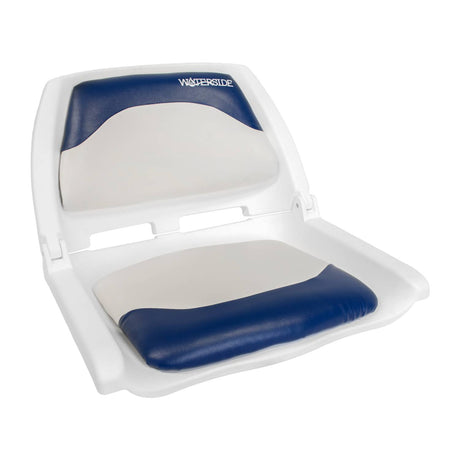 Waterside Captain Deluxe Allwetter-Bootssitz Weiß/Blau