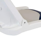 Waterside Captain Deluxe Allwetter-Bootssitz Weiß/Blau