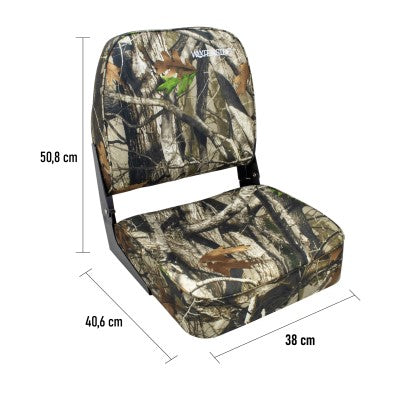 Waterside Captain Premium Bootssitz Highback Camou
