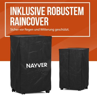 Nayver Mobile Gaskachel 4200W – Rot & Faltbar