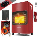 Nayver Mobile Gaskachel 4200W – Rot & Faltbar