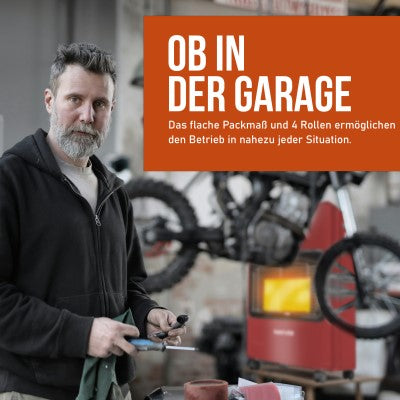 Nayver Mobile Gaskachel 4200W – Rot & Faltbar