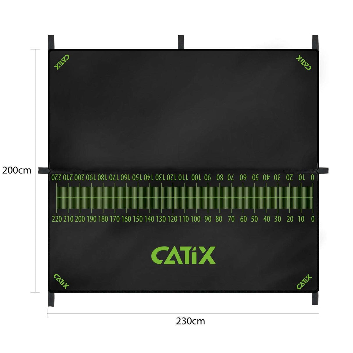 Catix Abhakmatte mit Maßband 230x200cm