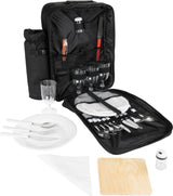 BRUBAKER Picknickrucksack 4 Personen – Braun, komplett & stilvoll