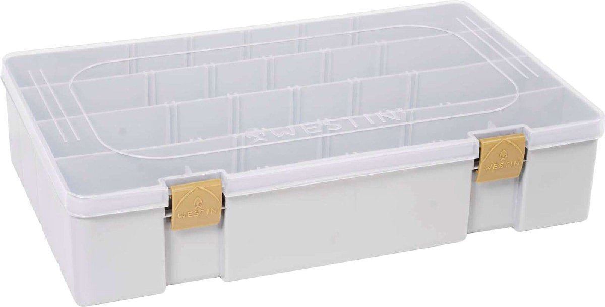 Westin W3 Tackle Box - Grau/Transparent 36.0 x 22.5 x 8.0 cm