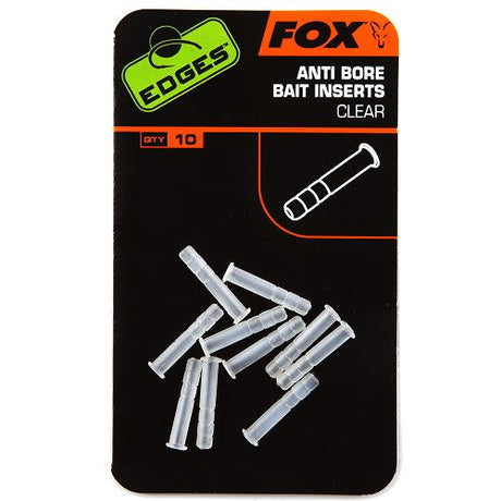 Fox Edges Anti-Bore Bait Inserts Transparent 10er-Pack