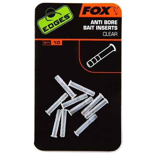 Fox Edges Anti-Bore Bait Inserts Transparent 10er-Pack