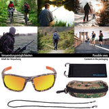 BRUBAKER Polarisationsbrille Tarnmuster inkl. Schutzhülle