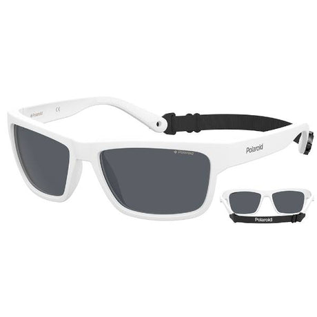 Polaroid P7031S Schwimmende Sportbrille Weiß