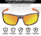 BRUBAKER Polarisierende Sonnenbrille Camouflage