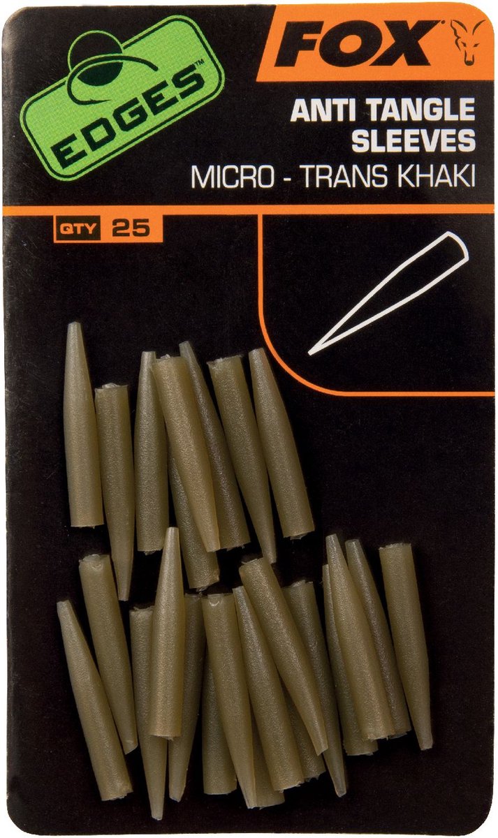 Fox Edges Anti Tangle Sleeve, Trans-Khaki