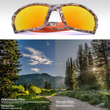 BRUBAKER Polarisationsbrille Tarnmuster inkl. Schutzhülle