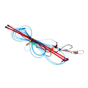 Midnight Moon Plattfisch-Vorfach Swiveltee mit Wirbel & Abstandshalter 6