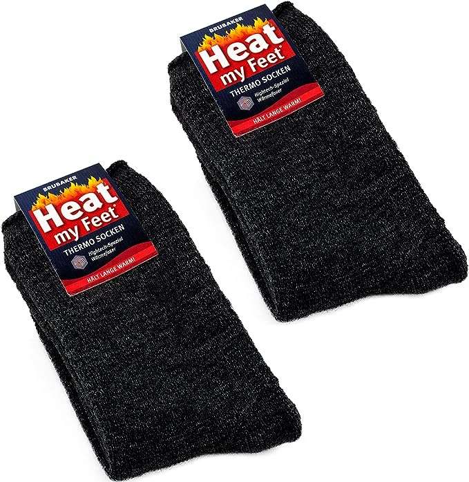 BRUBAKER Thermosocken "Heat my Feet" 2er-Pack