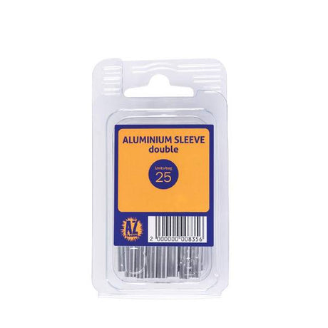 Blue Crab Alu Sleeves Double 1.5x18mm 25 Stk.