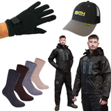 Angel Bekleidungsset mit Thermoanzug Socken Cap und Handschuhen