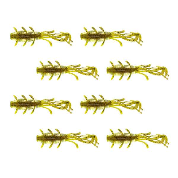 Berkley PowerBait Sick Bug 7cm, 8 Stk Pumpkin Chartreuse