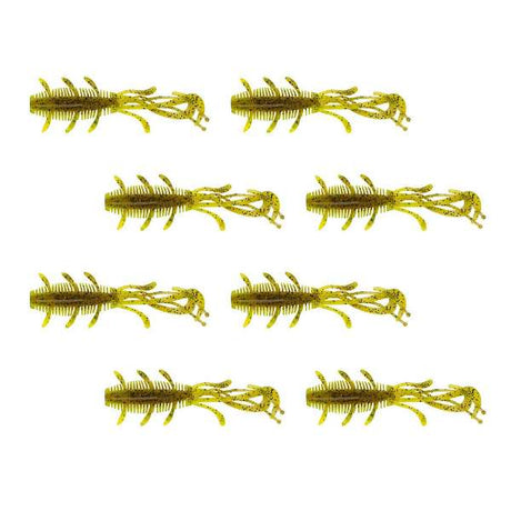Berkley PowerBait Sick Bug 7cm, 8 Stk Pumpkin Chartreuse