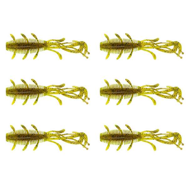 Berkley PowerBait Sick Bug 10cm, 6 Stk Pumpkin Chartreuse