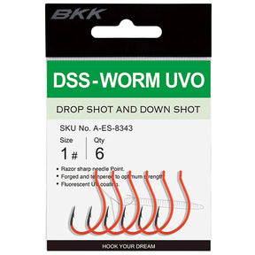 BKK DSS-Worm UVO Dropshot Haken