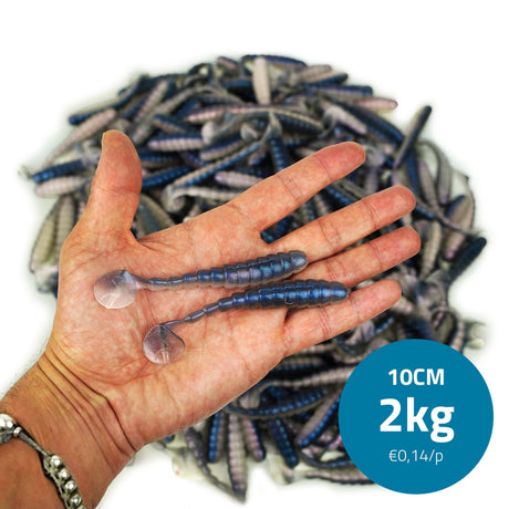 Eurocatch | Bulkshads Softbaits | 2 kg – Bulkverpackung für Raubfisch Blau - 10cm - 9g