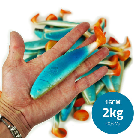 Eurocatch | Bulkshads Softbaits | 2 kg – Bulkverpackung für Raubfisch Blau - 16cm - 44g