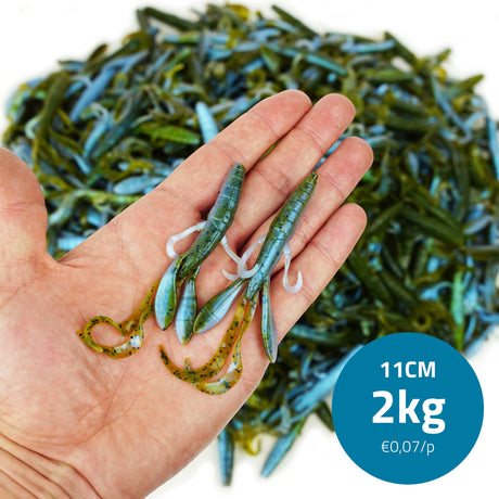 Eurocatch | Bulkshads Softbaits | 2 kg – Bulkverpackung für Raubfisch Hummer - 11cm - 5g